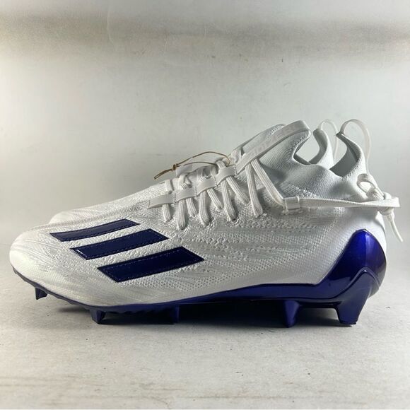 Adidas Adizero Primeknit Men’s Football Cleats White Purple Size 12.5 HP8743 - Picture 3 of 8